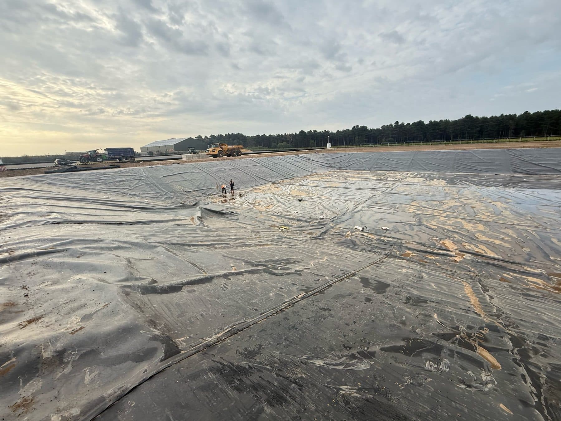 Slurry lagoon · welded liner